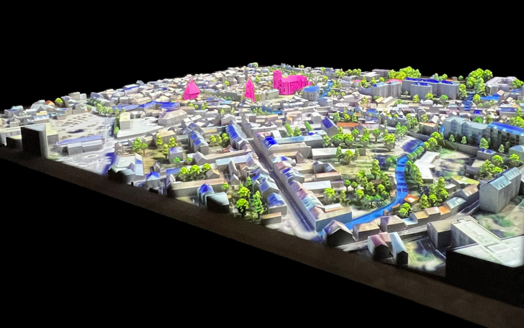 Matérialiser votre une vision politique urbaine grâce à une maquette physique projetée de ville